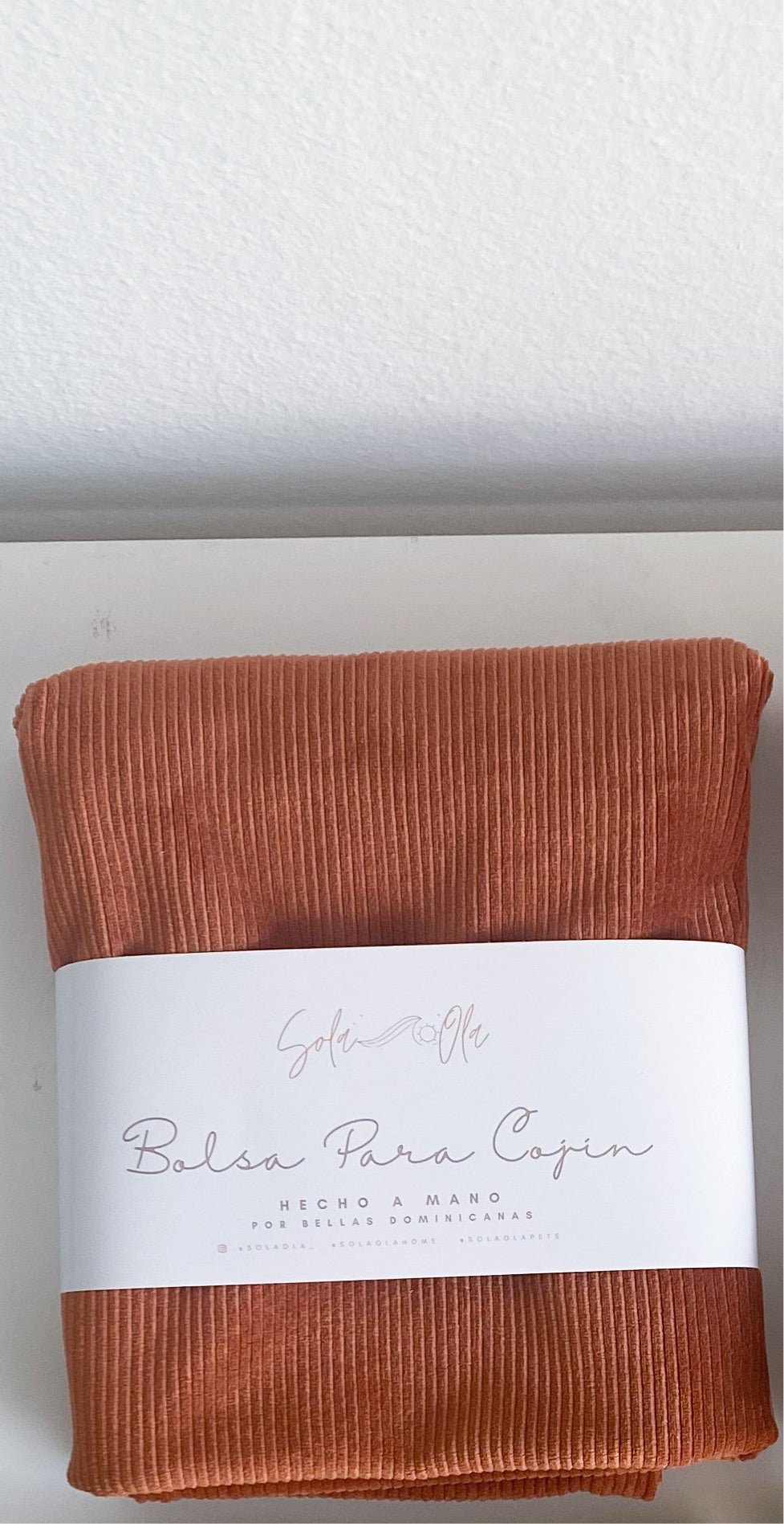 Terracotta Velvet Pillow